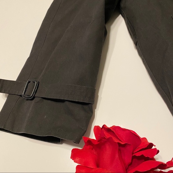 London Fog Removable Lining Black Trench Coat 44 R - Picture 2 of 8